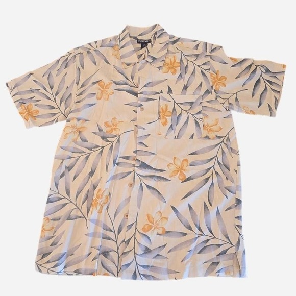 Men's vintage Cherokee 100% silk button up SIZE MEDIUM - Picture 1 of 2